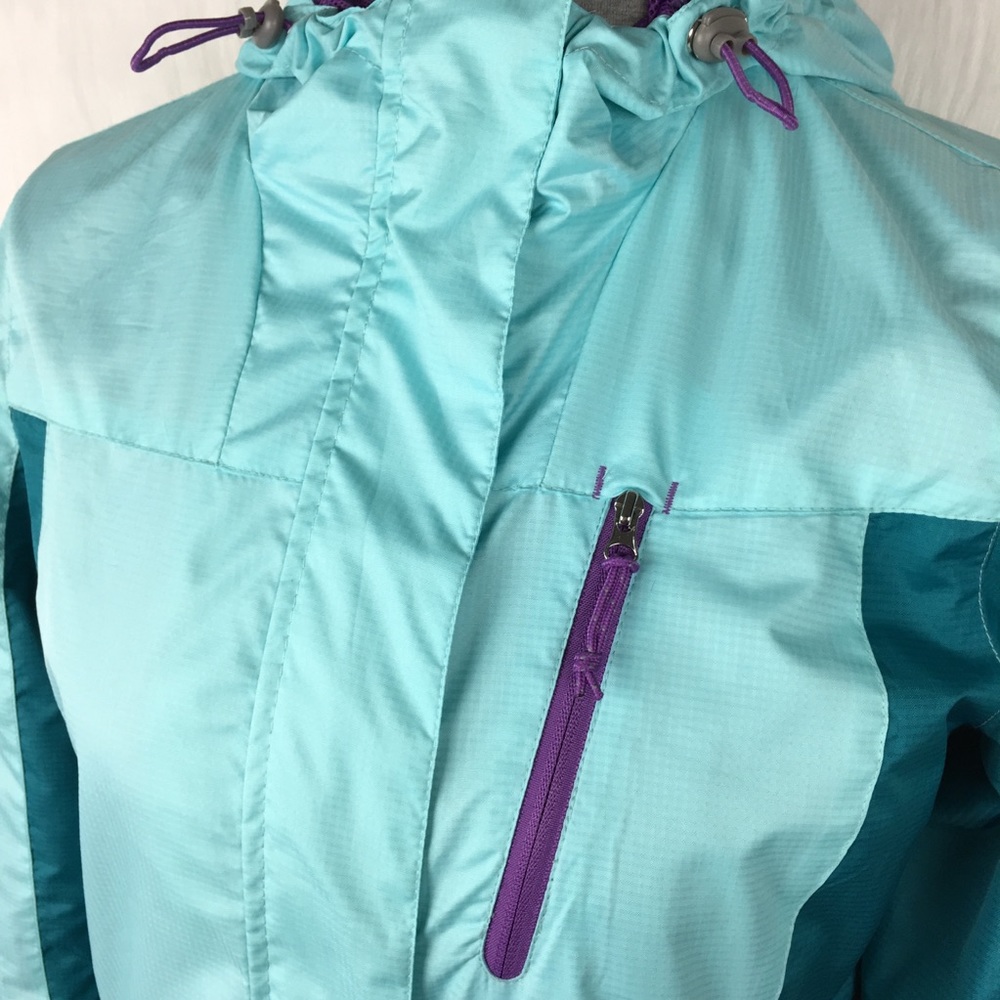 Free Country Blue Windbreaker Rain Jacket - Picture 3 of 6